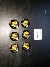 12mm 20 piezas cabujón de cristal con foto camafeo redondo conjunto hecho a mano las Bases configuración azul