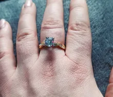 Anillos De Compromiso clásicos para mujer, AAA, circonita cúbica blanca, Diamante de imitación, banda de boda, joyería anillos CZ, aneis feminino