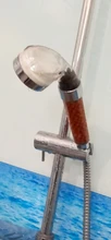 Shower-Head Temperature-Control Pressurized Water-Saving Handheld Anion Big LED Colorful