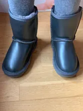 Girls Shoes Ankle-Boots Waterproof Boys Children Warm MBR Winter FORCE 100%Genuine-Leather