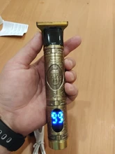 Caja de batería recargable LCD cabello hombres peluquero maquinilla para cortar el pelo Máquina para cortar cabello de Trimmer tijeras Cortadoras de barba