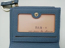 Cartera de piel sintética suave para mujer, cartera amarilla de marca, monedero Mini con broche, tarjetero, billetera corta, Bolso pequeño Delgado, llavero con cremallera