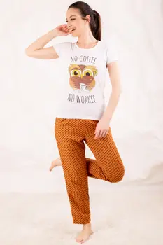 

Armonika Women Tile Top The Owl Six Puanli Sleepwear KIT ARM-20Y099035