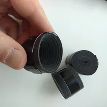 Empuñadura de goma para raqueta de bádminton, accesorio antideslizante, absorbente para el sudor, con mango de goma, cinta de bobinado, 3 uds.