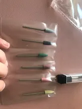 ERUIKA 6 unids/set de goma del taladro del clavo de fresado para manicura poco Flexible pulidora máquina Archivo de clavo eléctrico herramientas de arte