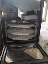 MIUI-freidora de aire eléctrica 5 en 1 para pollo, horno de MI-CYCLONE de 10L/12.7QT, deshidratador Rotisserie LED de gran capacidad，Freidora de aire
