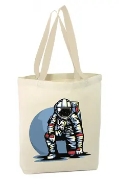 

Angemiel Bag Small Space Knee Collapsing Astronot Shopping Beach Tote Bag