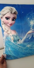Funda de cojín de dibujos animados de Disney, colección de reina de Frozen, funda de almohada decorativa de princesa Elsa y Anna, sofá para habitación de siesta, regalo para bebés y niños