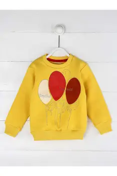

Yellow Winter Female Child Sweatshirt