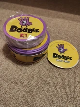 Juego Family Spot It con caja de Metal, tarjeta de juego con garabatos de 83mm, versión en inglés, Artículos populares