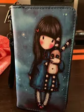 Billetera larga con estampado de dibujos animados para chicas, billetera de alta calidad duradera de PU estándar, carteras encantadoras de gran capacidad para mujeres