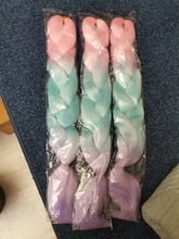 Hywamply 24 tamaño gigante sintético trenza extensión de pelo de Ombre Africana trenzado de archivo adjunto para giro caja trenzas nuevo Color