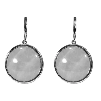 

Earrings made of silver with carnelian