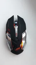 Rechargeable Wireless Silent Gaming Mouse T1 Wireless Mouse Colorful Lights and 4 Gears