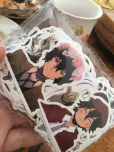 Bungo Stray-pegatinas de perros de PVC para niños, pegatinas de grafitis, maletas, equipaje, guitarra, coche, impermeable, 10/100 Uds.