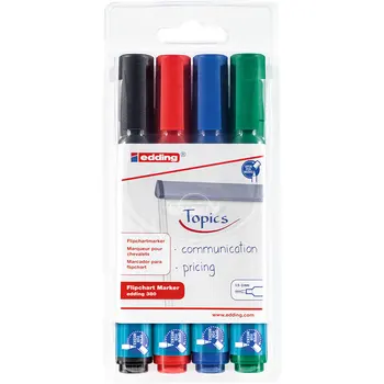 

Set of flipchart markers, round tip 1,5-3mm, 4 color