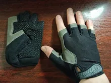 AOLIKES-guantes de ciclismo antideslizantes, para acampar, senderismo, gimnasio, Fitness, medio dedo