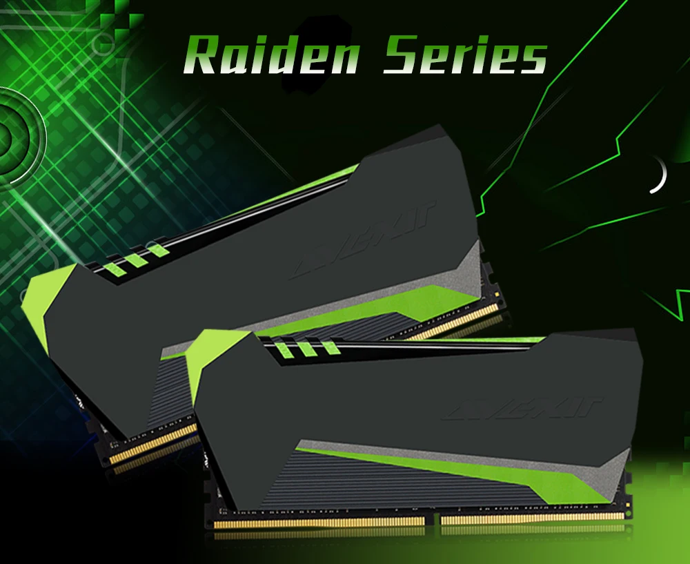 Оперативная память Avexir Green Raiden ddr4, 4 ГБ, 8 ГБ, 16 ГБ, Настольная Память dimm, 2666 МГц, 3000 МГц, 3200 МГц, для игр, с высокопроизводительной памятью