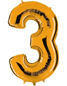

Balloon Number 3 of 100cm Gold-Foil Polyamide-G023G