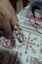 Anillo chapado en oro para mujer, elegante perla de imitación, anillos de apertura ajustables