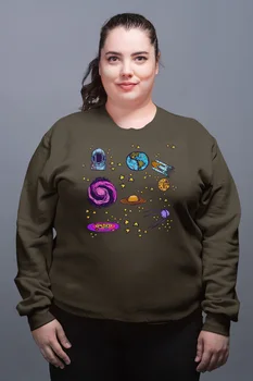 

Angemiel Wear Space And Prints Green Women Sweatshirts