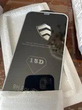 Protector de cristal templado 15D para iPhone, Protector de pantalla de vidrio templado para iPhone 6, 7, 8 plus, XR, X, XS, 11, 12 Pro Max