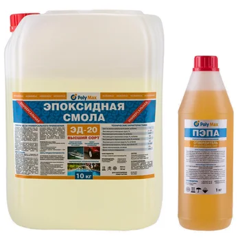 

Ed-20 epoxy resin (10 kg) with pad curing agent (1 kg)