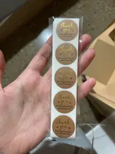 Pegatinas de agradecimiento por apoyar mi pequeño negocio, etiquetas para regalos de Navidad, decoración, papelería de negocios, 100-500 Uds.
