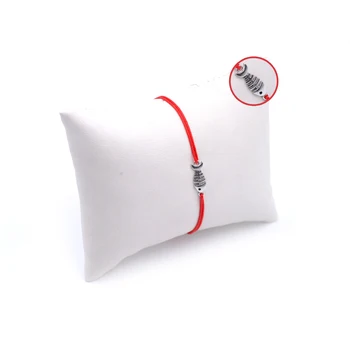 

Handmade Red Women Silver Bangle Skybco2101