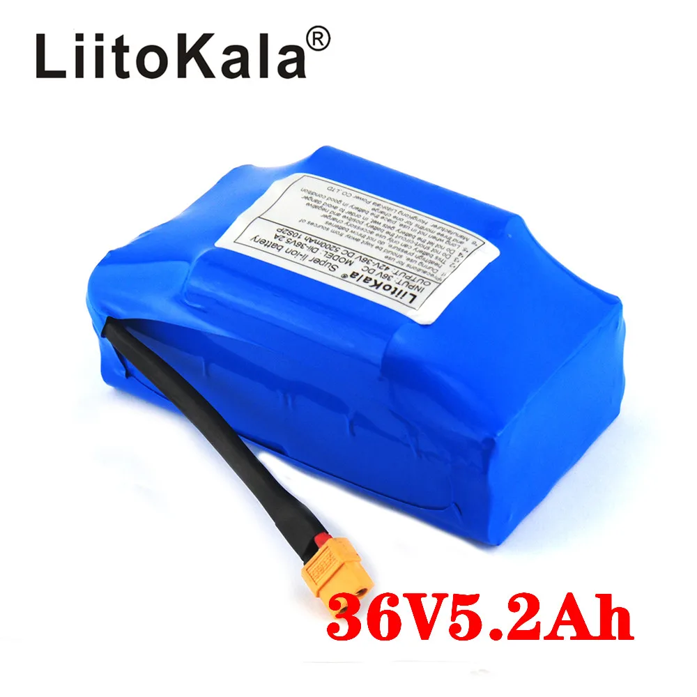 Bateria de Lítio para Auto-balanceamento Liitokala Alta Dreno 2 Roda Scooter Elétrico Auto Balanceamento se Encaixa 6.5 7 36 v 4.4ah 5.2ah