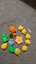 Bathing-Toy Float Swimming-Water-Toys Squeeze Animals Soft-Rubber Colorful Baby Sound-Squeaky