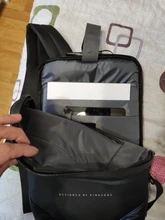 Kingsons-Mochila negra ultraligera para ordenador portátil Unisex, morral delgado de 15,6 pulgadas para oficina y trabajo