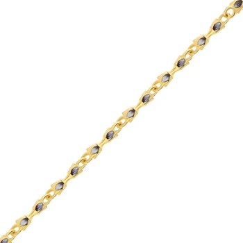 

Silver chain with sunlight enamel sample 925
