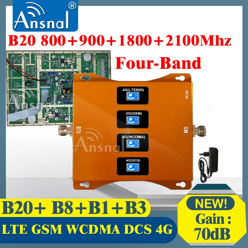 LTE B20 800 900 1800 2100Mhz Four-Band 4G Cellular