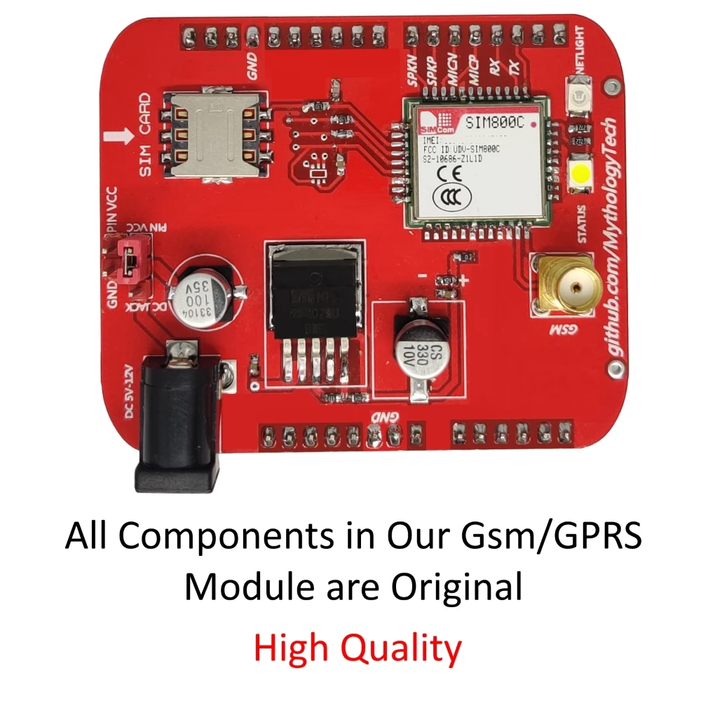 

GSM GPRS Module, Sim800c GSM Development Board