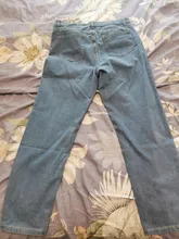 Pantalones vaqueros con estampado de dibujos animados para mujer, pantalón harén para niña, pantalón vaquero de cintura alta para mujer de talla grande