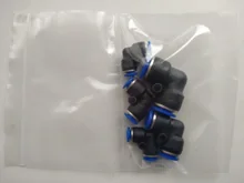 Conector neumático PV, manguera de aire/agua y conector de empuje de tubo de plástico de 4-16mm, conector rápido de manguera, adaptador de ángulo, enchufe 1 Uds