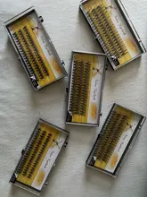 Conjunto de pestañas postizas de visón 20D, extensiones de pestañas individuales, naturales, 3D, volumen ruso, maquillaje cilios