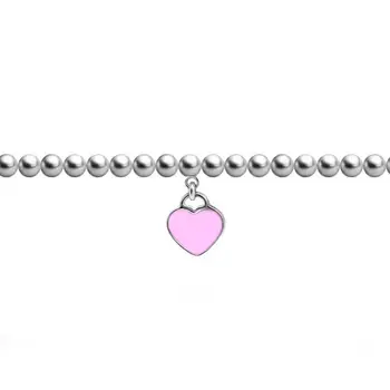 

Bracelet Sunduk from silver "Pink Heart"