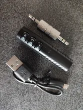 Transmisor Bluetooth para música con clavija de 3,5mm adaptador AUX para coche llamada con manos libres receptor Bluetooth para coche