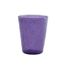 

Memento Set 6 Bicchieri Vetro pulegoso Senza Gambo purple