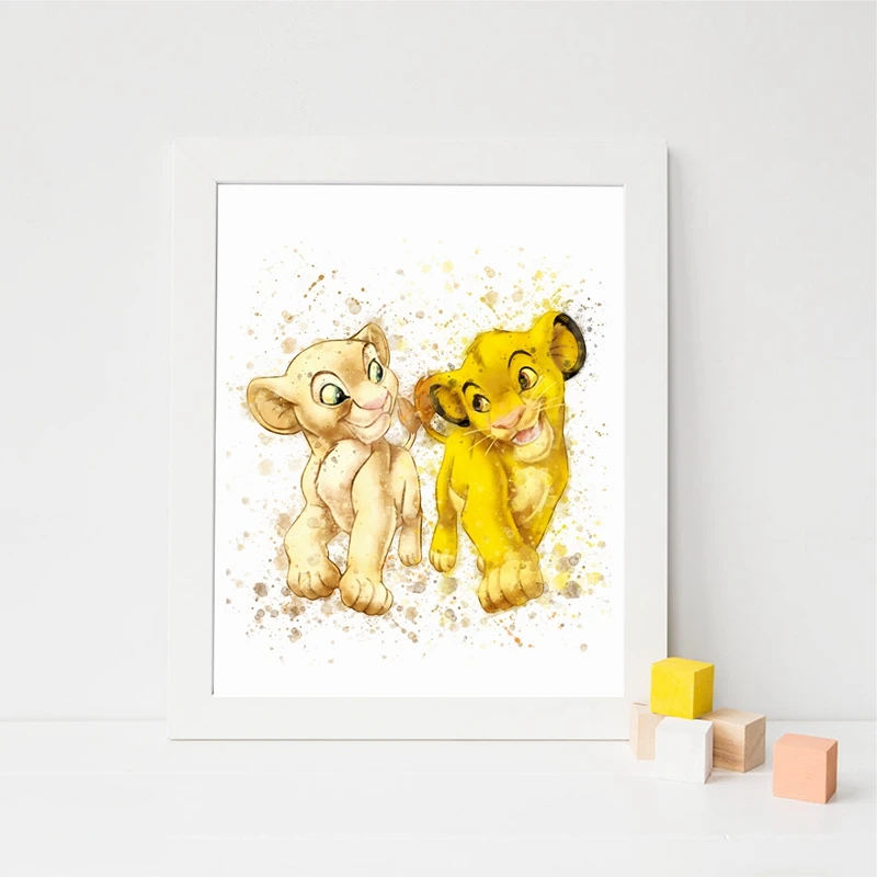 The Lion King Print Kids Room Deocration