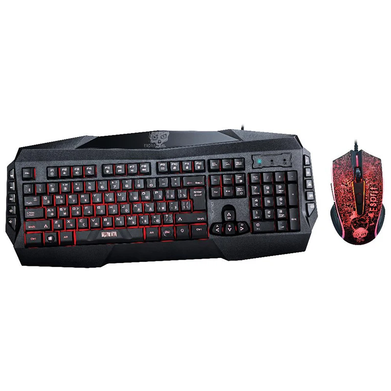 Черный Игровой набор Qumo Esprit K18/M69 - Цвет: Черный