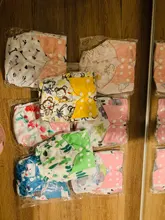 [Simfamily] 4 unids/set pañal de tela lavable cubierta de pañal ajustable reutilizable de tela pañales disponibles 0-3years 3-15kg bebé