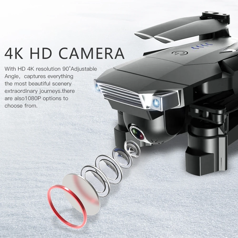 Дрон с разрешением 4K SG901 крутой Квадрокоптер 2 Камера стабильный Gimbal удержания высоты 4096x3072P 2048*1080P HD подарок детям Бла(беспилотный летательный аппарат 2,4G 4CH 6-осевой Дрон