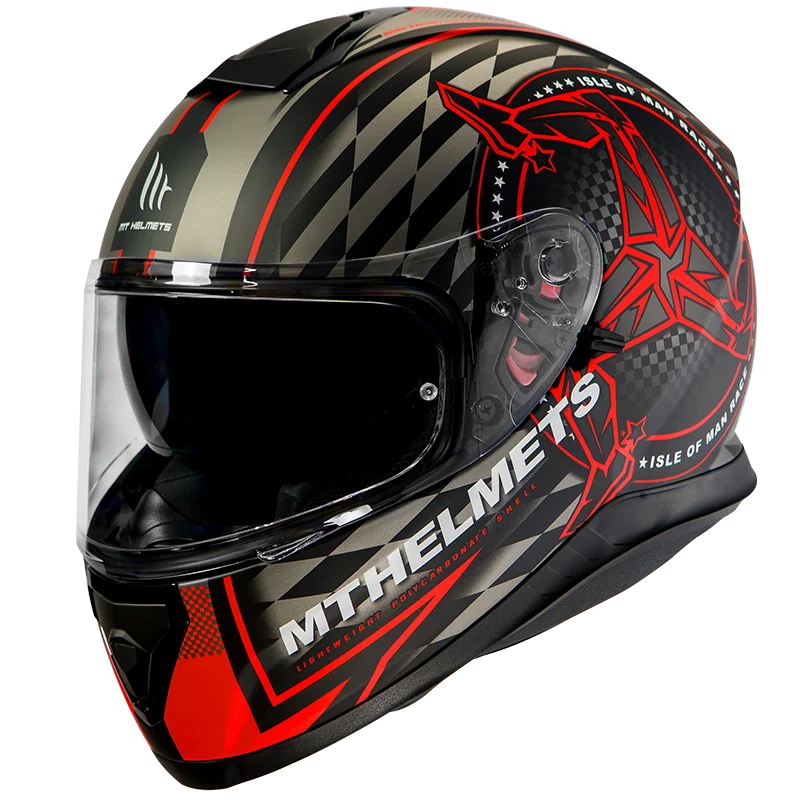 US $117.98 MT THUNDER 3 SV ISLE OF MAN helmet matte red