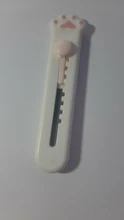 MINKYS-Mini cuchillo de bolsillo con Gato Kawaii, utensilio de utilidad artística, caja Express, cortador de papel, hoja rellenable para envolver, papelería