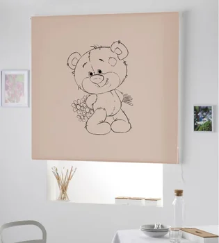 

Blind Iroa roll Child/Teddy Bear Loving! ROLLER BLINDS TRANSLUCENT! (LAND 100X175)