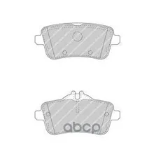 Комплект Тормозных Колодок, Дисковый Тормоз Ferodo арт. FDB4587