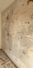 Custom Wallpaper Murals Background World-Map Bedroom Beibehang Living-Room Cartoon 3d